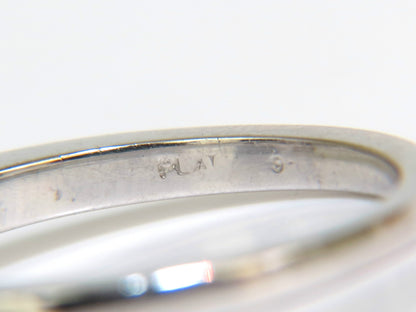 GIA CERTIFIED 1.01CT EUROPEAN CUT NATURAL DIAMOND RING F/VS2 PLATINUM *v