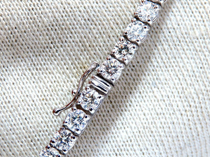 6.65ct Natural Diamonds Tennis Bracelet 14kt Gold Classic Riviera *v