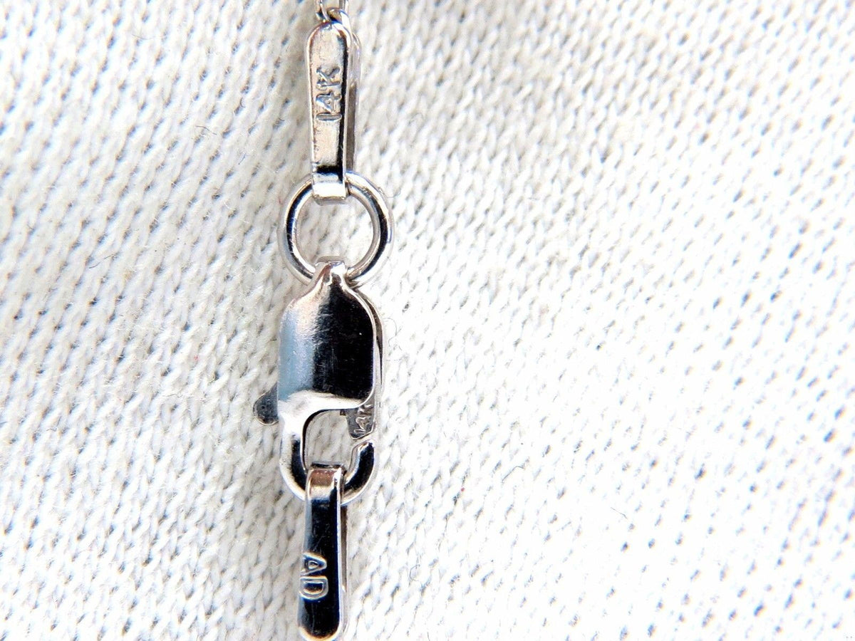 1.40ct natural diamonds double heart pendant 14kt 10658 *v