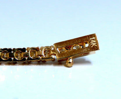 4.51ct Natural Diamonds Tennis Bracelet 14kt Gold Classic Station Alternate *v
