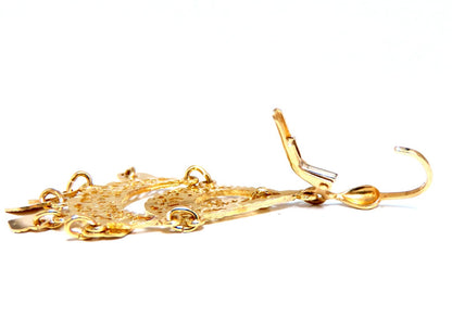 Bohemian Deco 14kt Gold Earrings 14kt *v