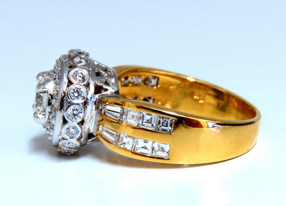 GIA Certified .59ct round cut diamond Raised Crown ring Flush 14Kt gold *v