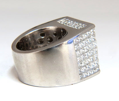 7.00ct Princess Cut Natural Diamonds Platinum Ring Heavyweight Prime *v