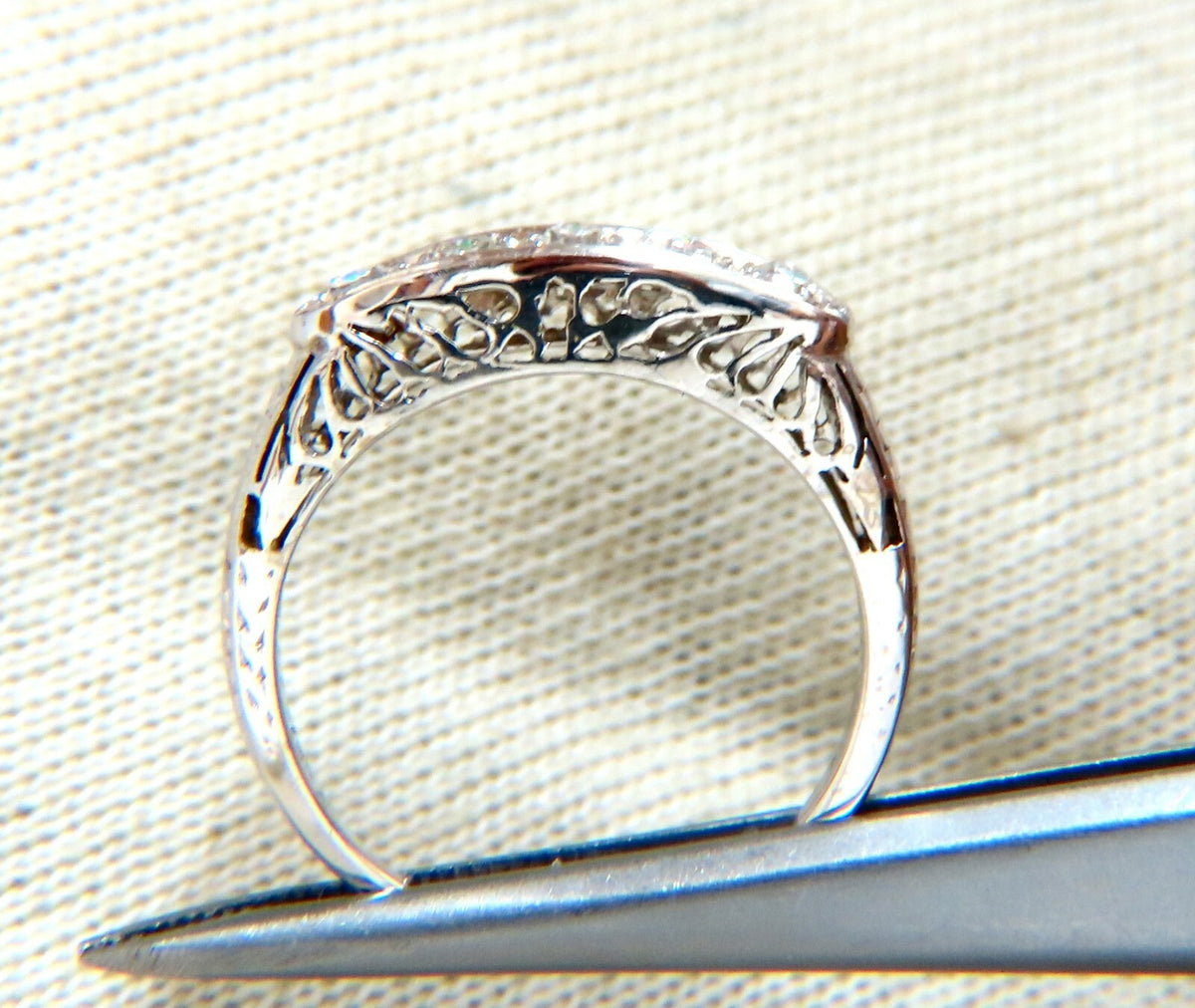 .50ct Natural Diamonds Old Mine Vintage Ring 14kt gold *v