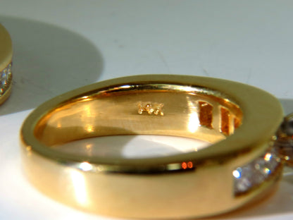 2.50CT NATURAL DIAMONDS ENGAGEMENT RING MATCHING BAND 14KT *v
