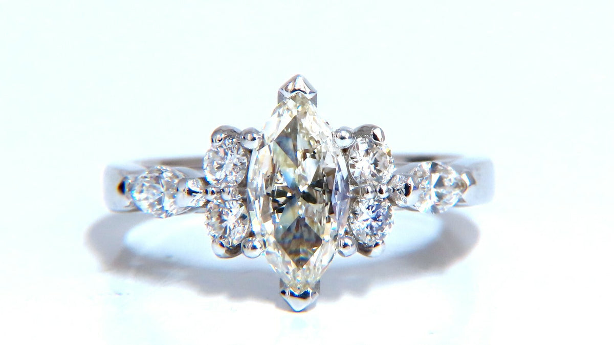 GIA Certified .72ct Natural Marquise Diamond 14kt *v