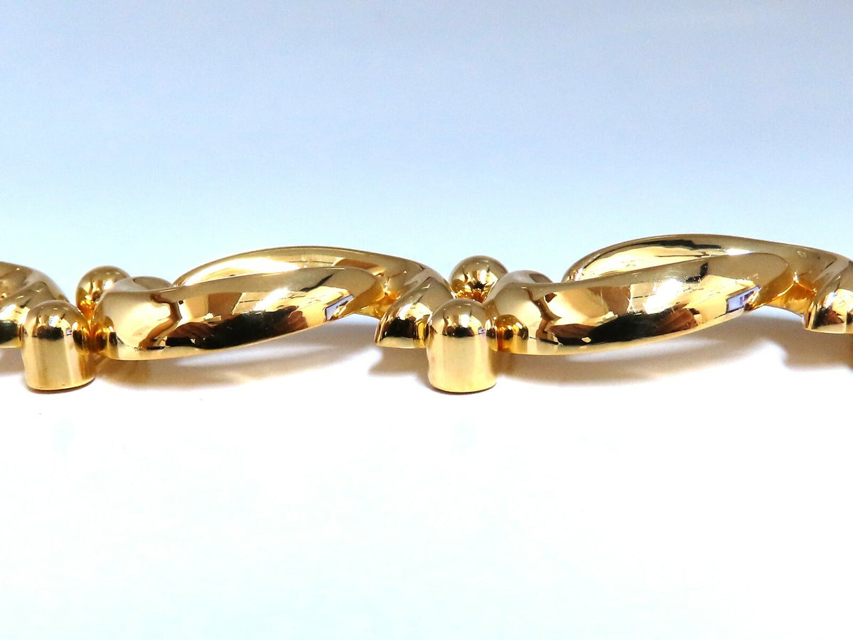 Iconic Link Wide Bracelet 14kt gold *v