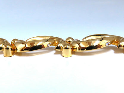 Iconic Link Wide Bracelet 14kt gold *v