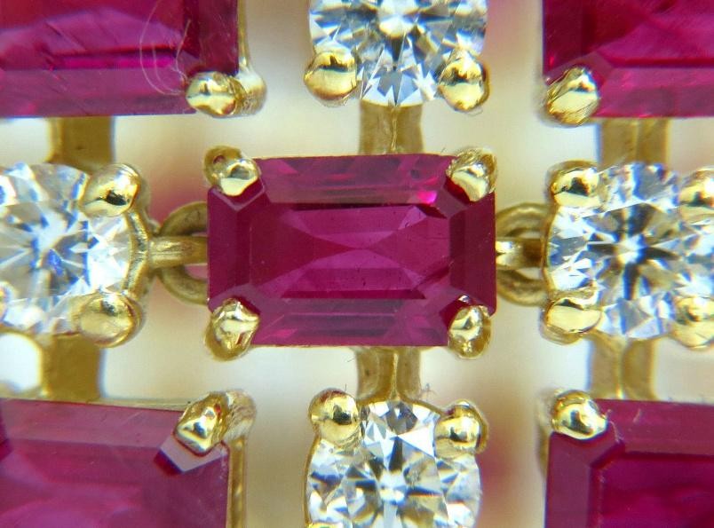 GIA Certified Natural Ruby Diamond Cuff Bracelet 18kt Important 12337 *v