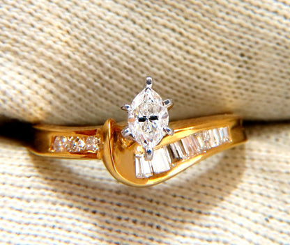 .30ct Natural Marquise Diamond Ring 14kt gold *v