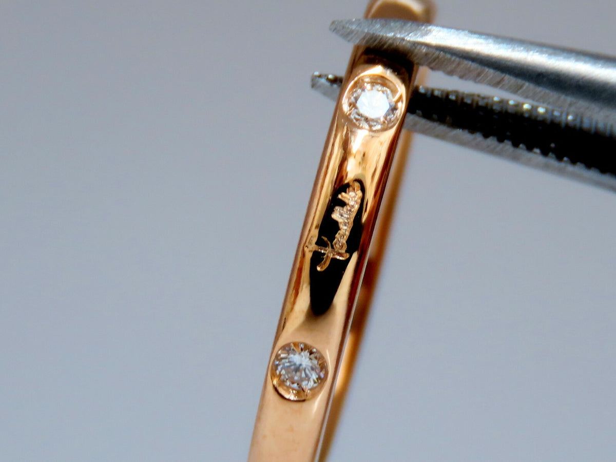 .26ct Round Diamonds Twin Bands Ring 18kt *v