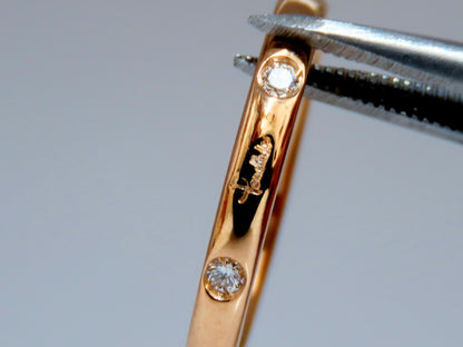 .26ct Round Diamonds Twin Bands Ring 18kt *v