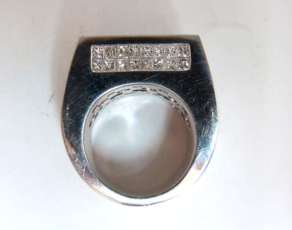 7.00ct Princess Cut Natural Diamonds Platinum Ring Heavyweight Prime *v