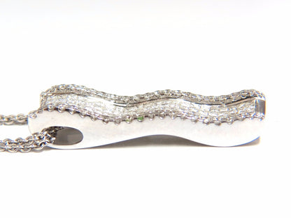 2.00ct Elongated diamonds wave zen necklace 18kt *v