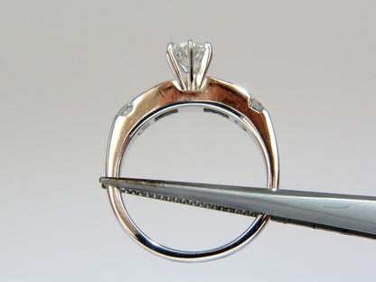 1.50CT NATURAL DIAMONDS BAGUETTE ROUNDS MATCHING BAND RING 18kt *v