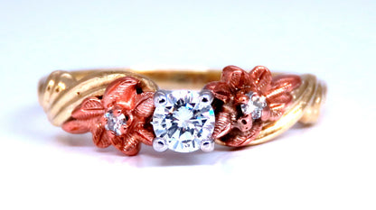 .22ct Natural Round Diamond Ring 14kt *v