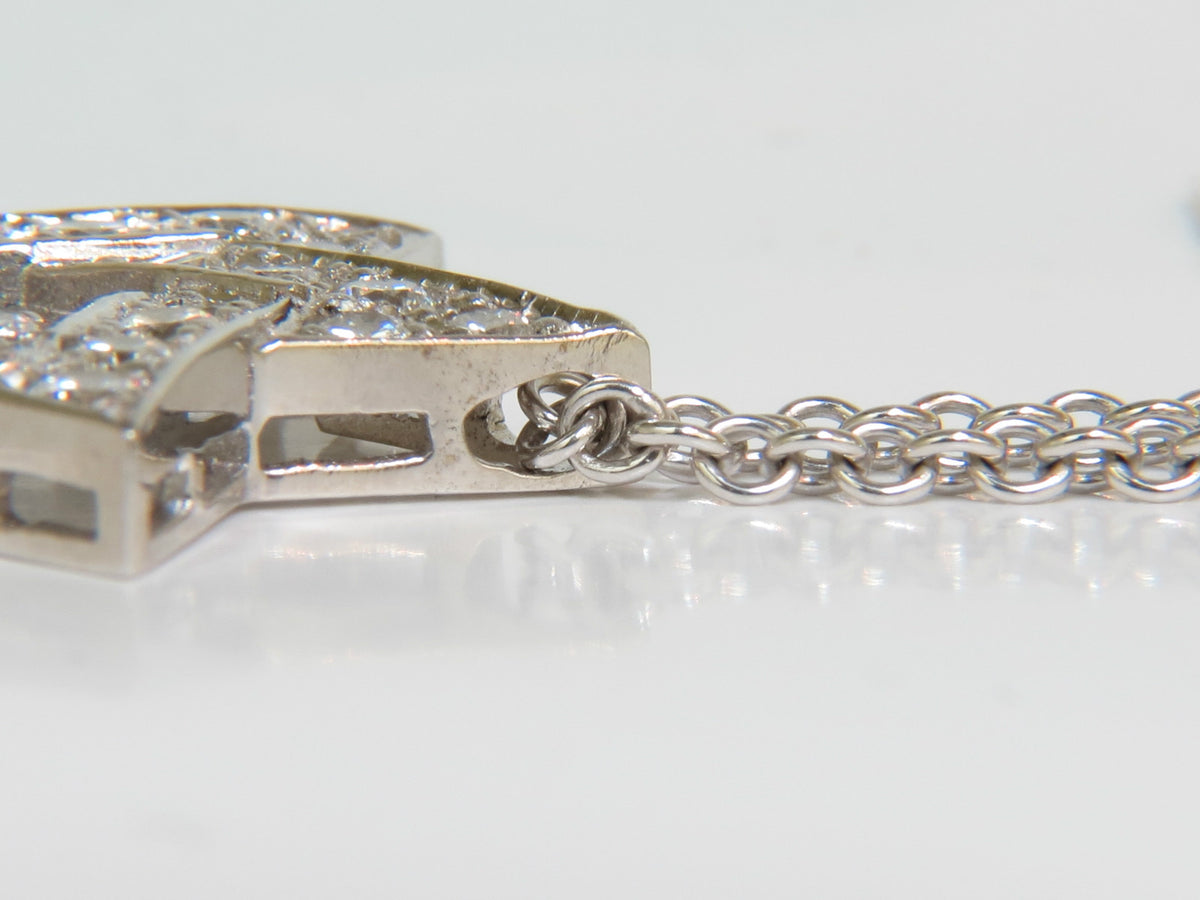 3.01CT ROUND DIAMOND STAR PENDANT BEAD SET 14KT G VS *v