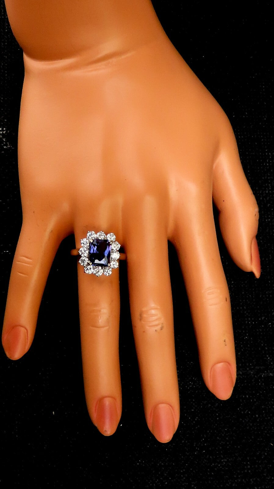 GIA Certified 5.03ct Natural No Heat Color change Purple Violet Sapphire Ring *v