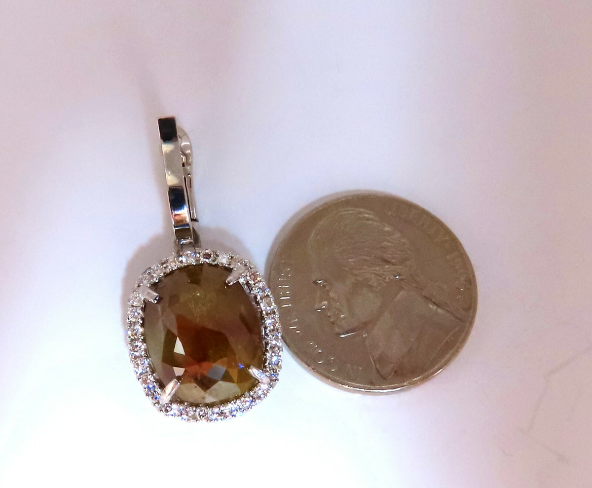 14.62ct Natural Fancy Brown Diamonds Dangle Earrings 14kt gold *v