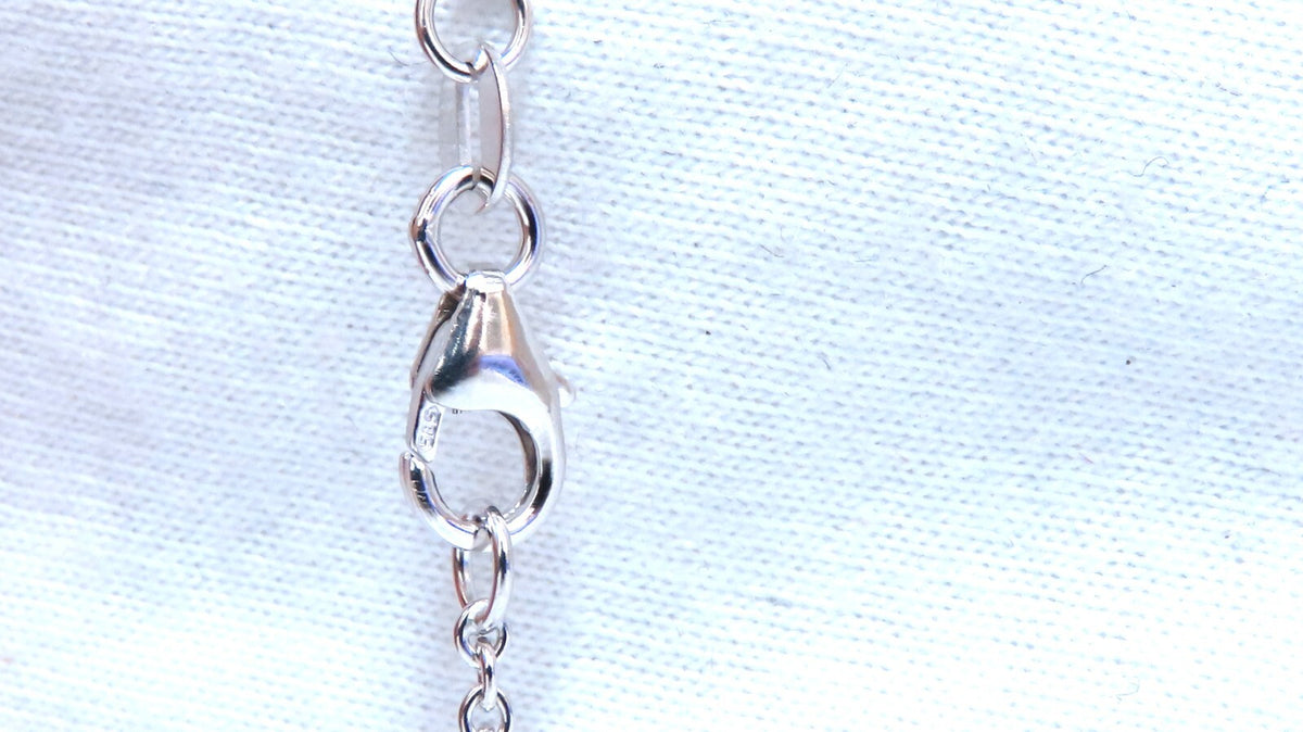 .52ct Bead Set Heart Natural diamonds necklace 14 karat *v