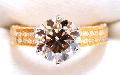 GIA certified 2.27ct Natural Diamond ring 14kt Solitaire 14kt *v
