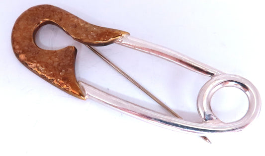Sterling Silver Jumbo Safety Pin 12555 *v