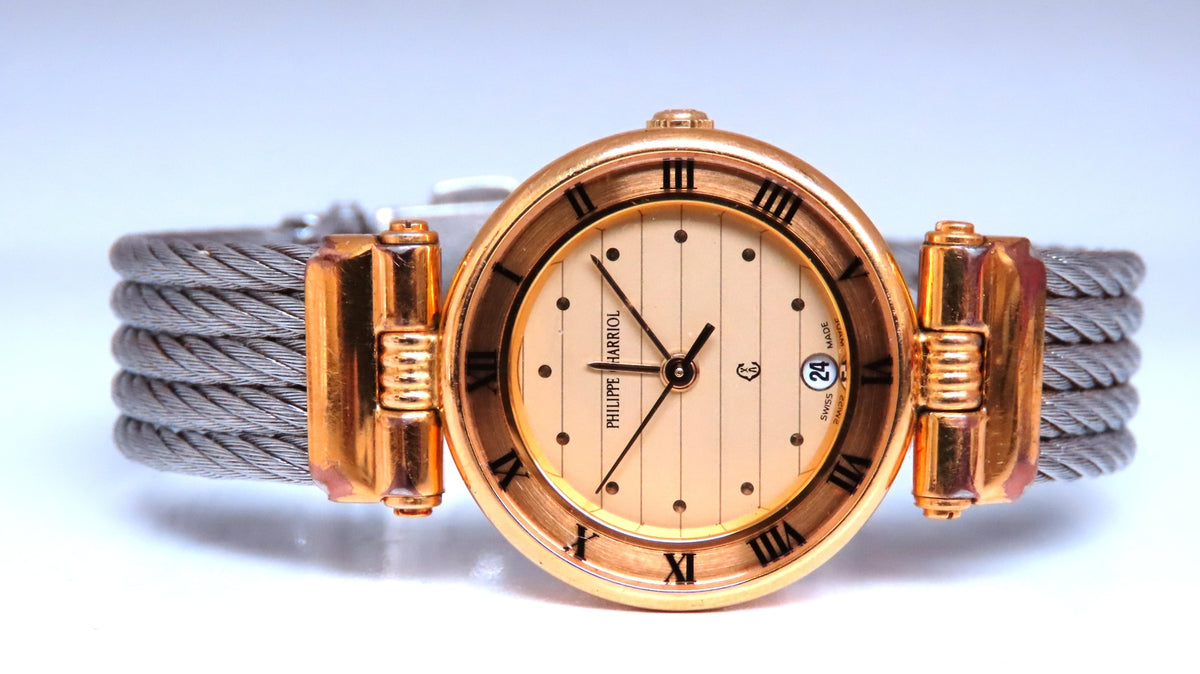Philippe Charriol Quartz Watch w Date 12395 *v