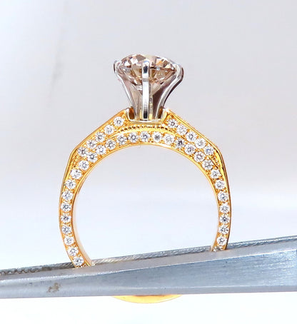 GIA certified 2.27ct Natural Diamond ring 14kt Solitaire 14kt *v