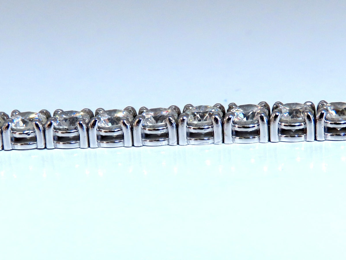 11.45ct Natural Diamonds Tennis Bracelet 14kt Gold Classic Riviera *v