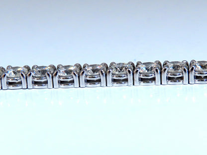 11.45ct Natural Diamonds Tennis Bracelet 14kt Gold Classic Riviera *v