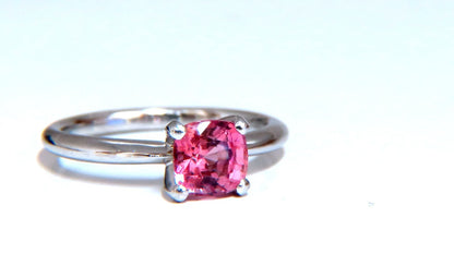 Certified Padparadscha No Heat 1.11ct Natural Sapphire Pink No Heat Platinum *v