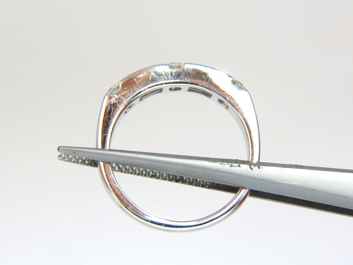 1.50CT NATURAL DIAMONDS BAGUETTE ROUNDS MATCHING BAND RING 18kt *v