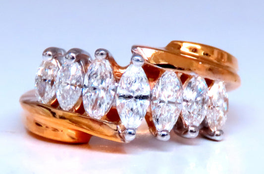 1.55ct Natural Diamonds Bypass Style Band 14kt 12474 *v