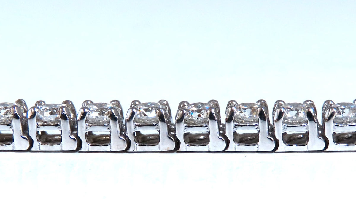 Tennis Bracelet 7.70ct Natural Round Diamonds 14kt gold *v