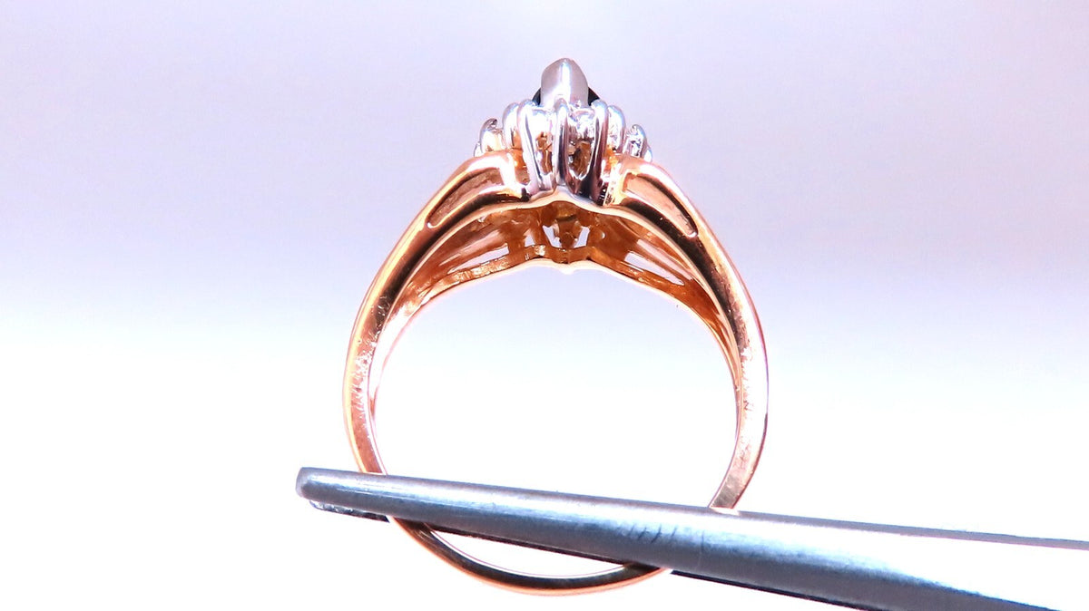 Sapphire Diamonds Standard Cathedral Ring 14kt *v