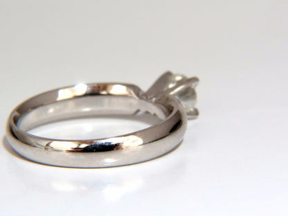 GIA Certified .51ct natural round cut diamond solitaire ring platinum G/Vs *v