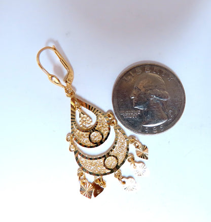Bohemian Deco 14kt Gold Earrings 14kt *v