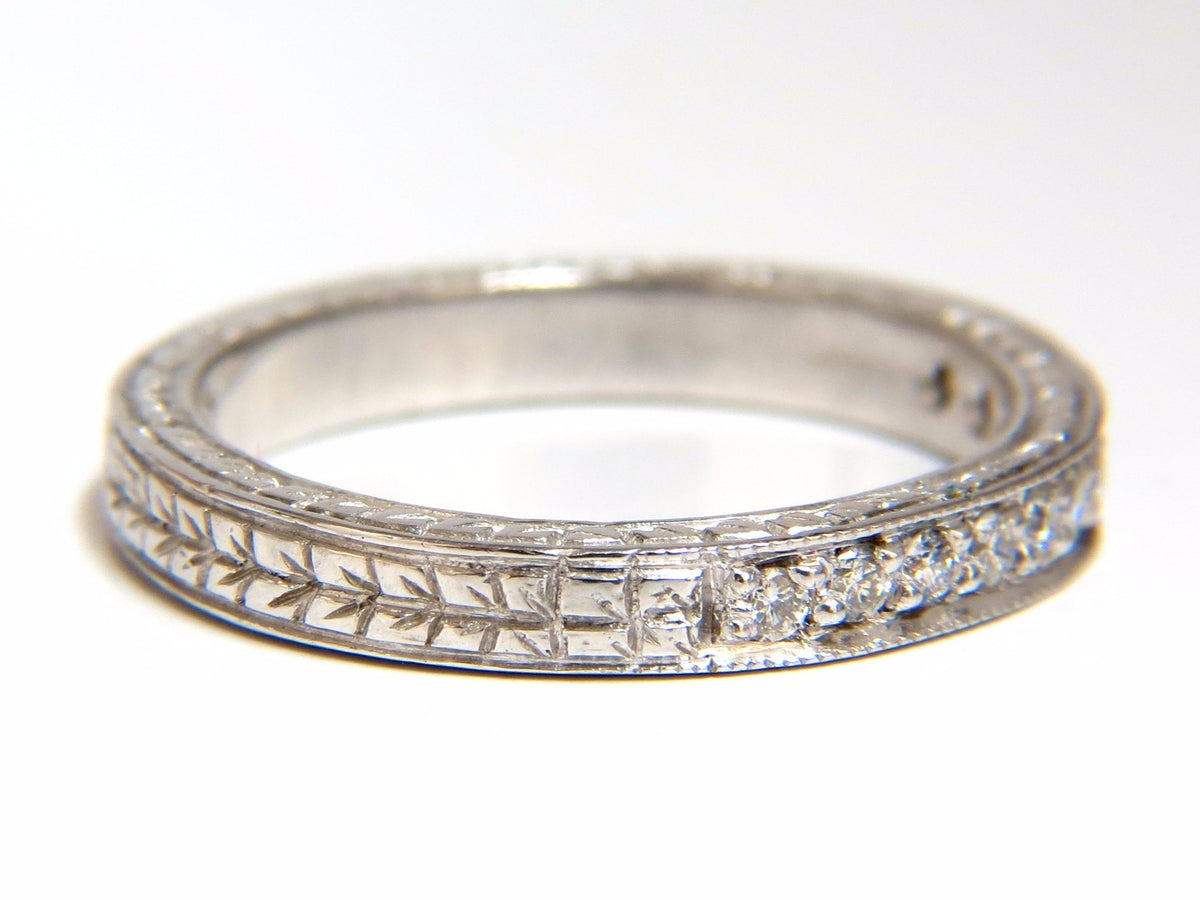 .36ct diamond platinum band Edwardian deco *v