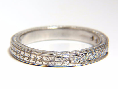 .36ct diamond platinum band Edwardian deco *v