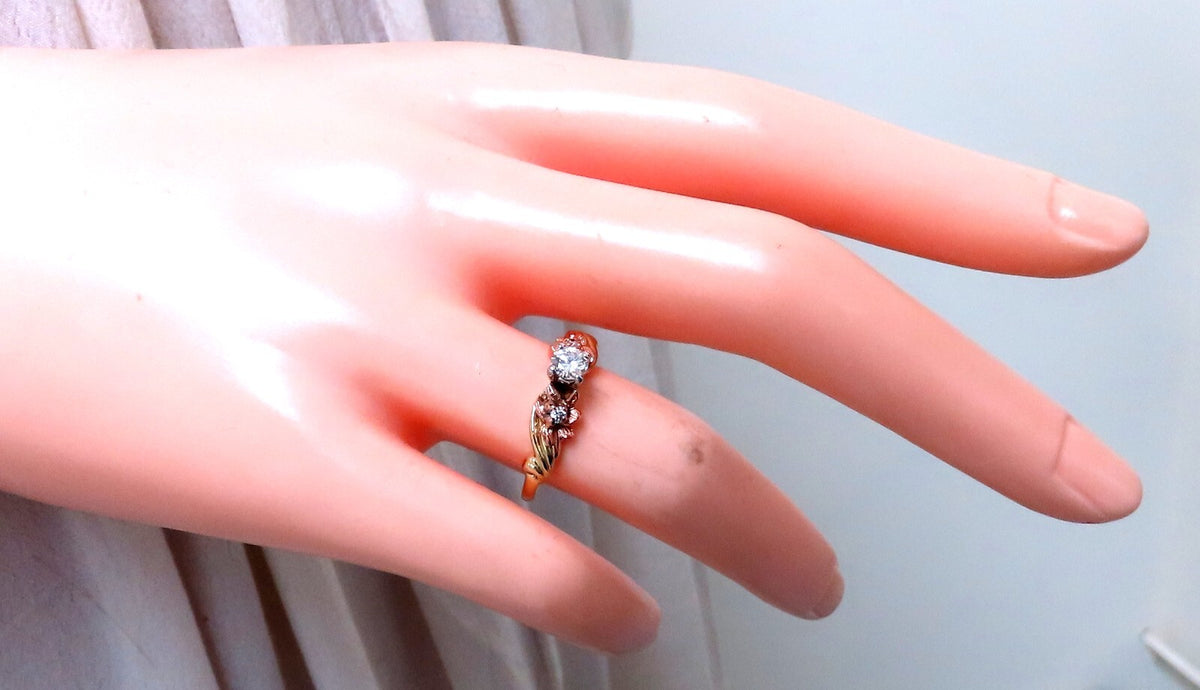 .22ct Natural Round Diamond Ring 14kt *v