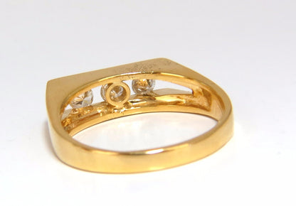 .75ct Mens Diamond Ring 14kt Channel *v