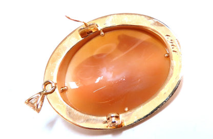 14kt Gold Cameo Gold Pin 1969 *v