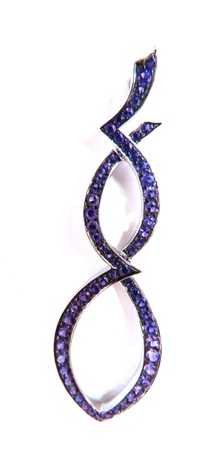 2.50ct Natural Amethyst Iconic Natural Amethyst Pin 18kt Gold *v