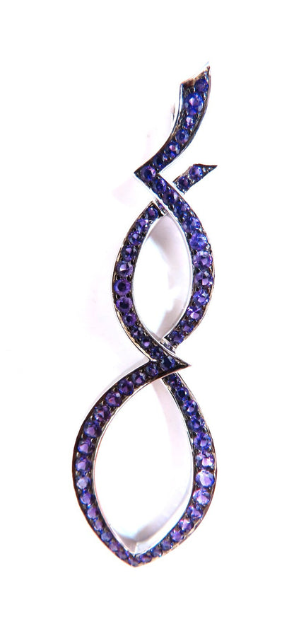 2.50ct Natural Amethyst Iconic Natural Amethyst Pin 18kt Gold *v