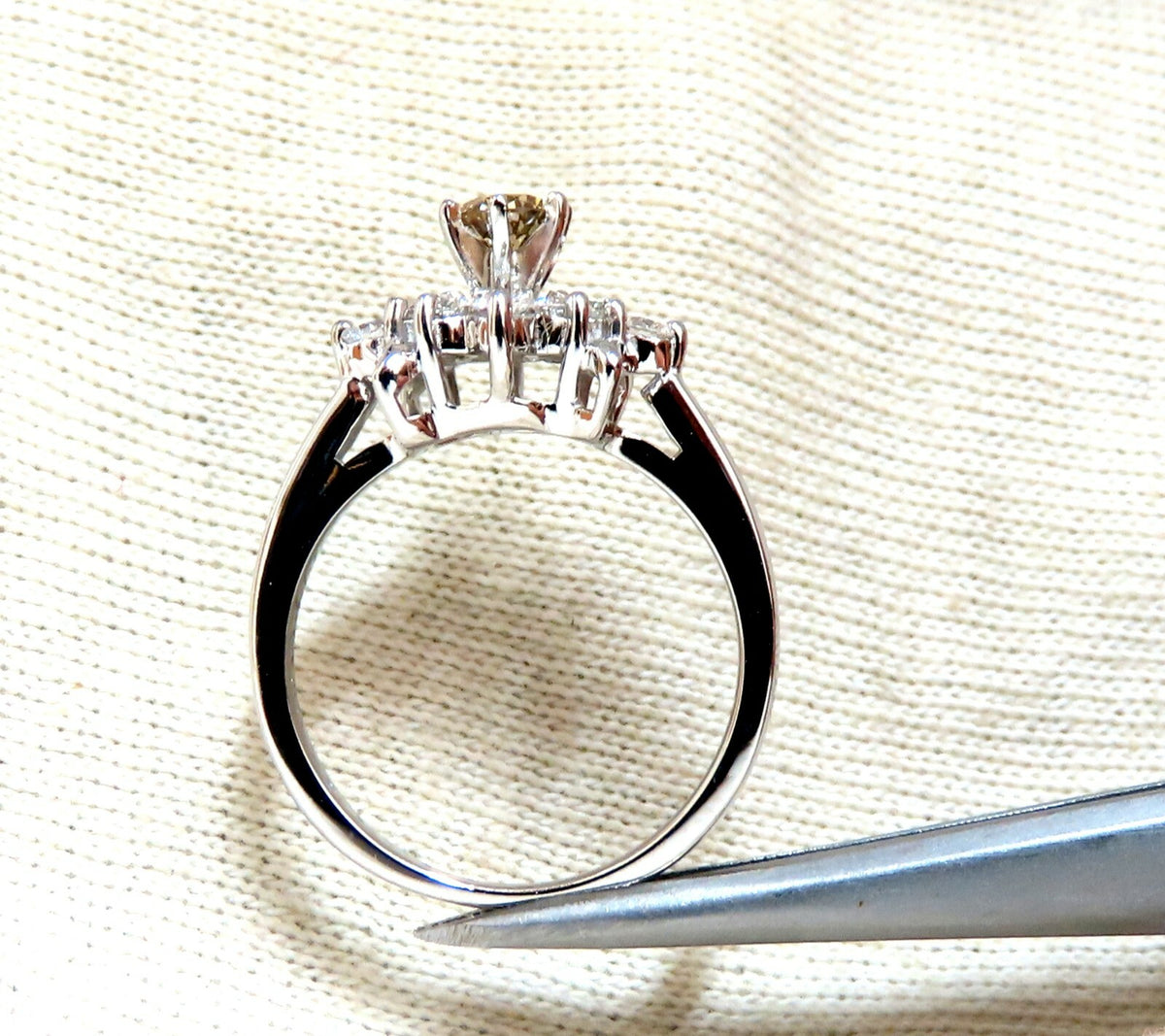 .40ct Natural Fancy Color Yellow Brown Diamond Ring 14kt *v