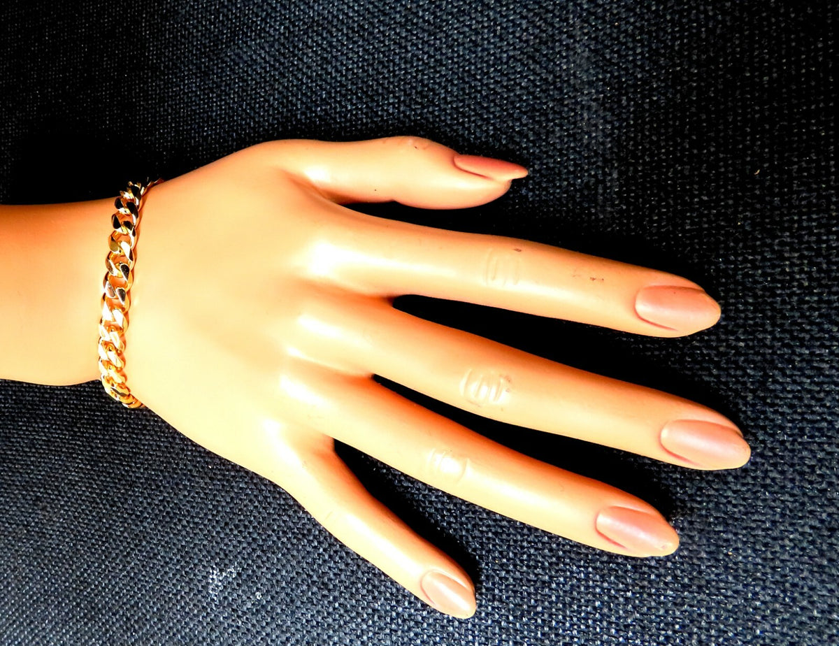 Modified Cuban Link Bracelet 14kt 39 Grams 8 Inch *v