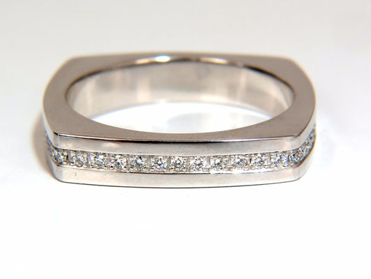 .25ct natural round cut diamonds unisex band platinum mod square form *v