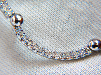 2.26ct NATURAL DIAMONDS MODERN ARCH LINK NECKLACE 14KT BALL HINGE G VS *v