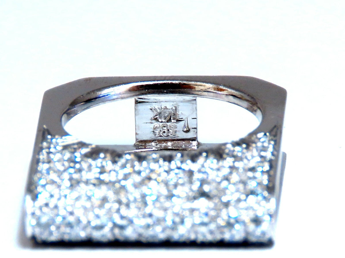 2.00ct Natural Round Diamonds Fold Over Ring Mod Deco 14kt *v