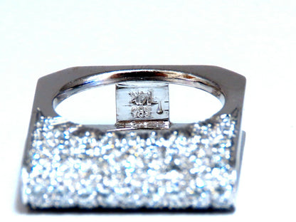 2.00ct Natural Round Diamonds Fold Over Ring Mod Deco 14kt *v